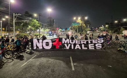 Ciclistas bloquean Avenida del Imán en Alcaldía Coyoacán por muerte de compañero; Fiscalía asegura que responsable ya está detenido