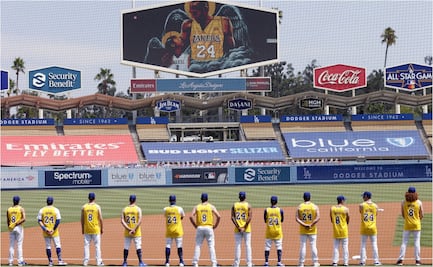 Los Dodgers rinden homenaje a Kobe Bryant