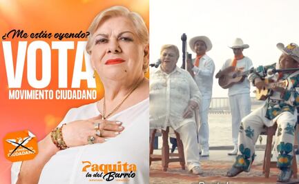 Paquita la del Barrio; la vez que la cantante se registró como precandidata a diputada en Veracruz