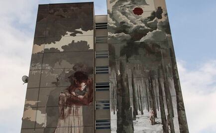 Polémica en Berlín por un "tétrico" mural de 42 metros