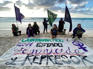 Desde playas de Cancún, inicia campaña “16 días de activismo” en pro de los derechos de las mujeres