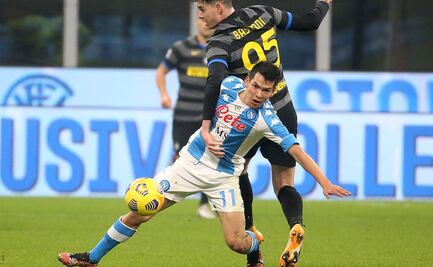 Chucky Lozano y el Napoli caen derrotados ante el Inter
