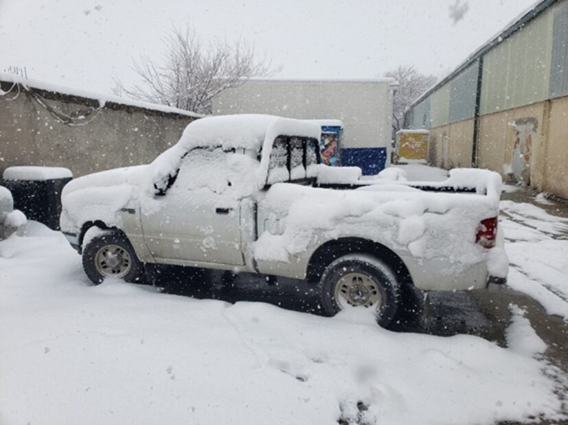Cae nieve durante 12 horas en Acuña, Coahuila