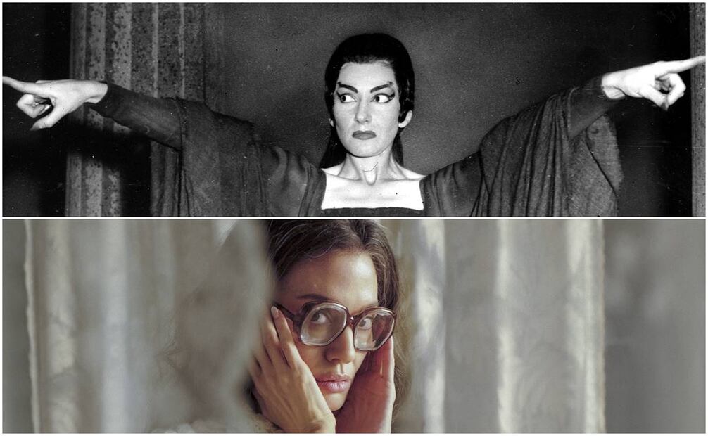 Maria Callas y Angelina Jolie. Foto: EFE.
