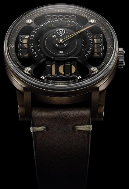 La grandeza del bronce en un reloj avant-garde