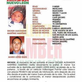 Secuestran a bebé de tres meses; matan a su padre en Nuevo León