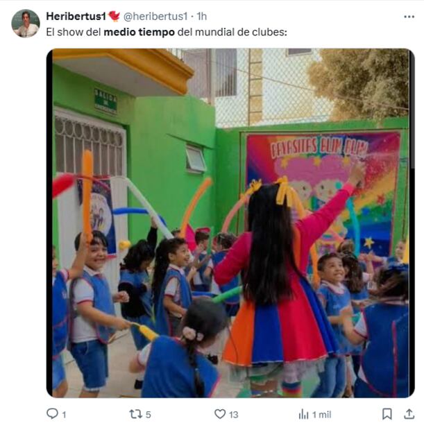 El show de medio tiempo en el 'Mundial de Clubes 2025' causó furor en redes sociales, usuarios compartieron sus reacciones y memes. Foto: Captura de pantalla 'X'
