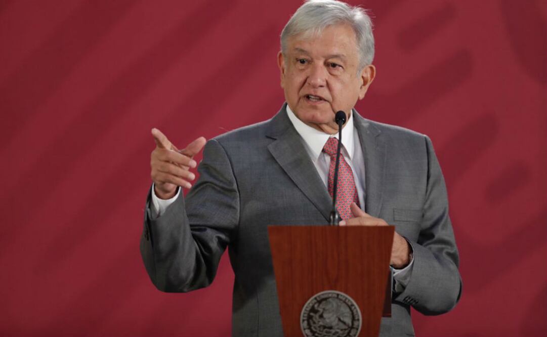 El presidente Andrés Manuel López Obrador durante la conferencia matutina de este día. FOTO: Iván Stephens | EL UNIVERSAL