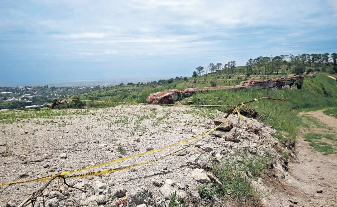 The archeological site was damaged by construction works - Photo :Carlos Mejía/EL UNIVERSAL