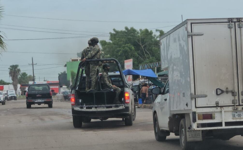 Elementos de seguridad resguardan la zona donde se reportaron enfrentamientos armados (03/09/2025). Foto: Cortesía