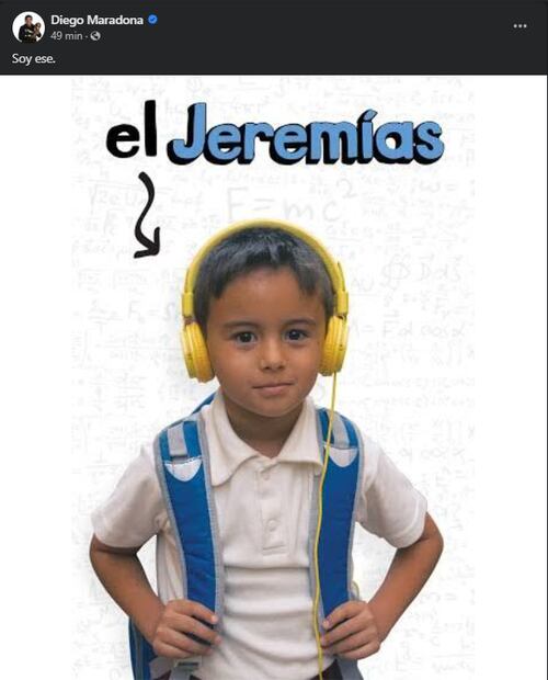 Cuenta hackeada de Maradona