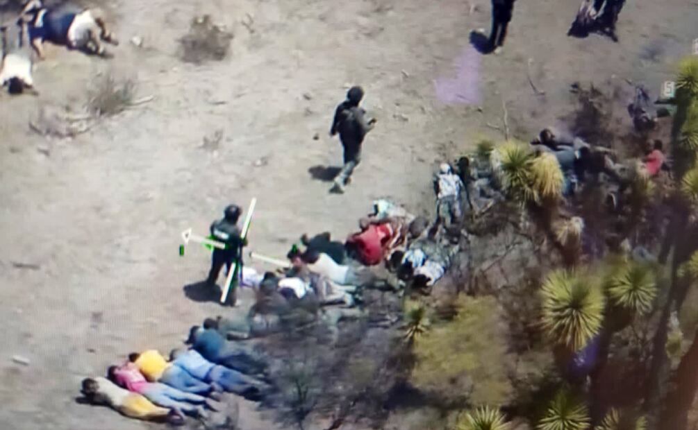 Hallan a dos grupos de personas maniatados en Matehuala. Foto Especial