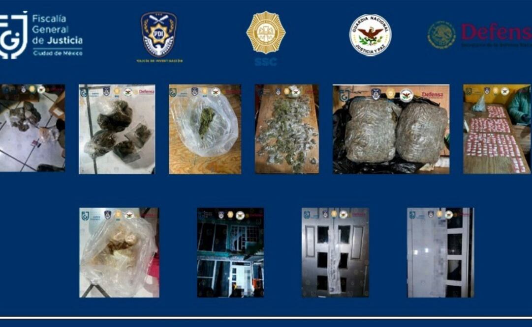 Decomisan más de 400 dosis de drogas de “narcotienda” en Iztapalapa; tres personas fueron detenidas (04/12/2024). Foto: Especial