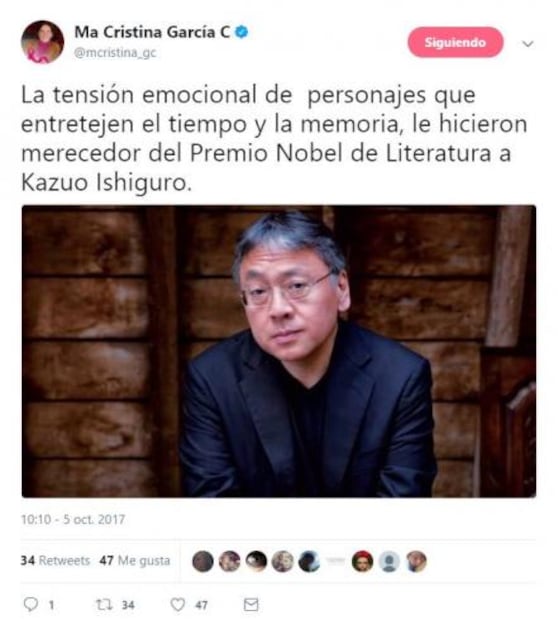 El Nobel a Kazuo Ishiguro sorprende en redes