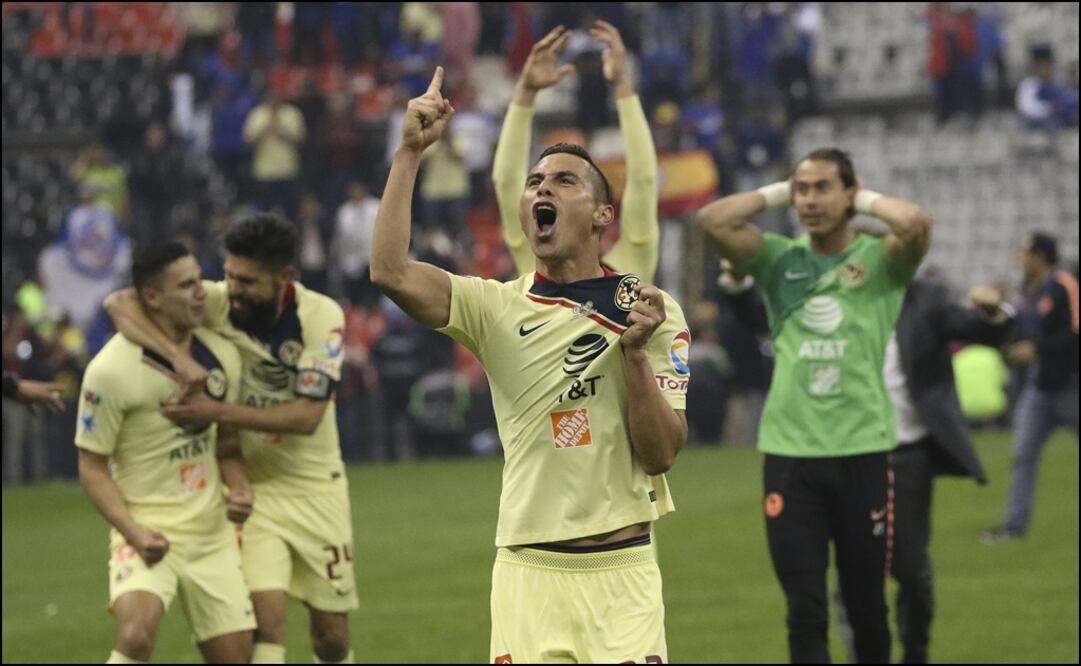 Jugadores del América durante un juego en el estadio Azteca. FOTO/IMAGO7