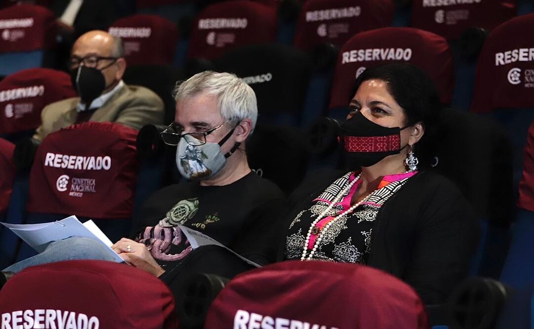 Alejandra Frausto acudió a la Cineteca Nacional