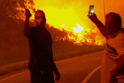 "Ophelia" atiza incendios en España y Portugal