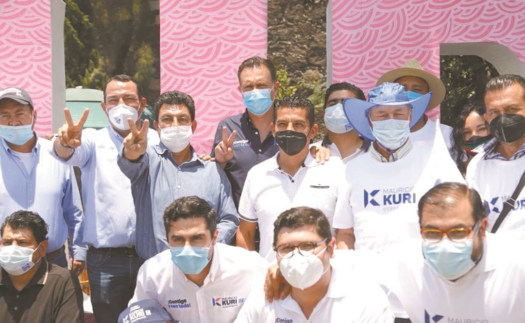 Ayer, Mauricio Kuri estuvo en San Juan del Río, a donde regresará el próximo domingo para el cierre de campaña en la demarcación. Foto: Especial.