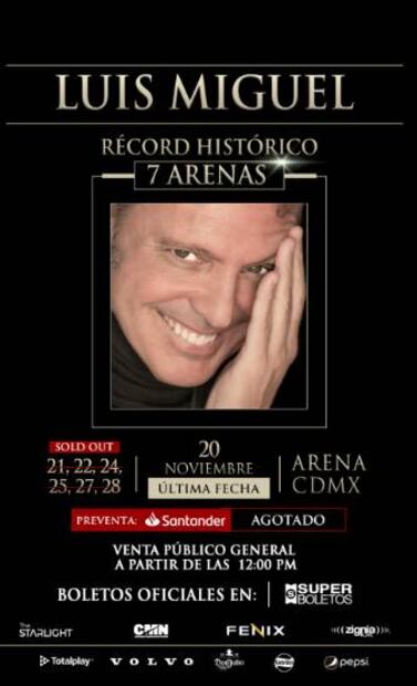 Luis Miguel desata la locura con la venta de los boletos para su último concierto en la CDMX.