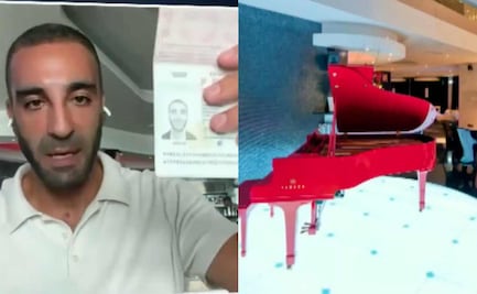 Simón Levy insiste en que está libre en EU y muestra su pasaporte en vivo; lo delata piano rojo en restaurante de hotel en Lisboa