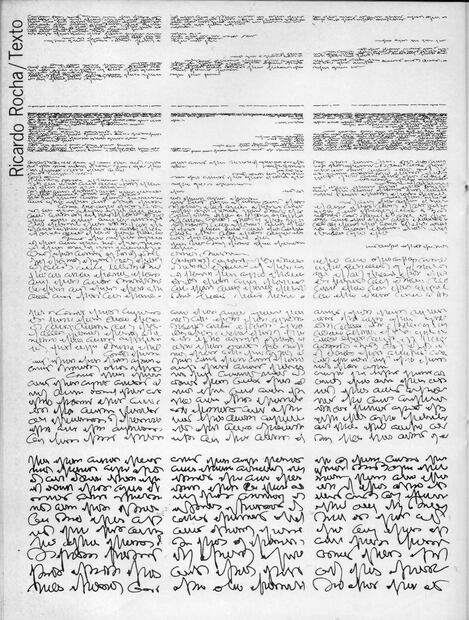 Propuestas de texto visual de cada uno de los artistas participantes en el número 6 de Artes Visuales , dirigido por Salvador Elizondo. Ilustración: Paulina Lavista