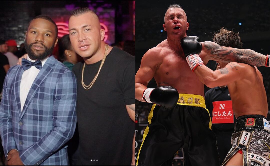 Floyd Mayweather Jr. con su guardaespaldas Jizzy Mack - FOTO: Especial