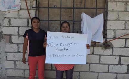 Se quedan sin comida y piden ayuda con trapos blancos en Morelos