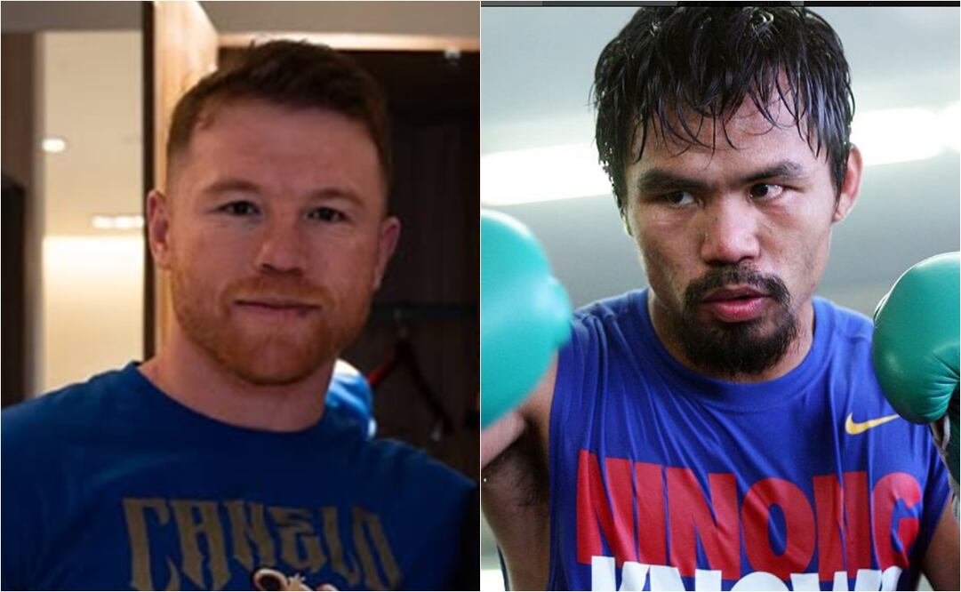 FOTO: ESPECIAL  - Manny Pacquiao lanza elogio para Canelo Álvarez; "Es un modelo a seguir"