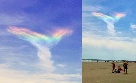 Avistan extraño "arcoiris de fuego" en EU