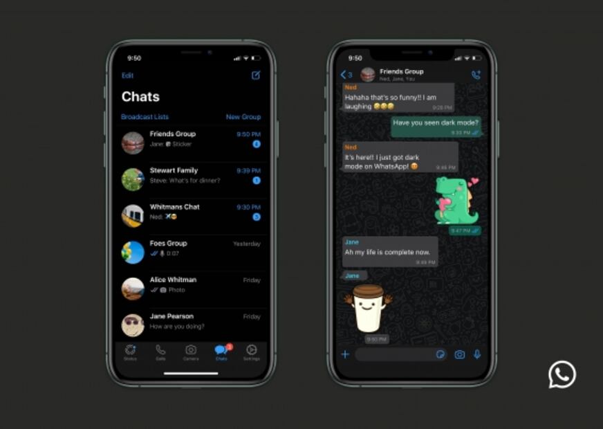 El modo oscuro de WhatsApp llega hoy