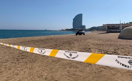 Cierran playa turística de Barcelona por amenaza de posible artefacto explosivo 