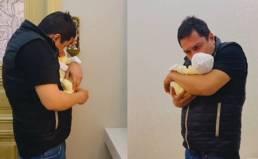 El cantante protagonizó una tierna escena con su pequeño hijo. Foto: Captura de pantalla.