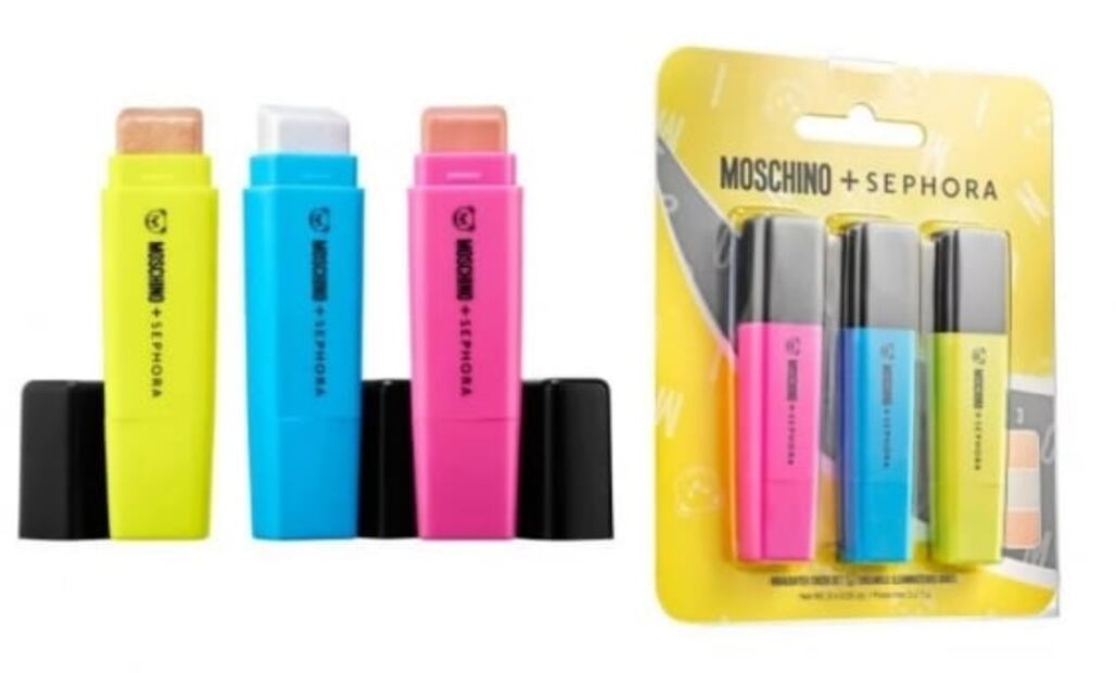 Moschino y Sephora lanzan línea de maquillaje inspirada en artículos escolares