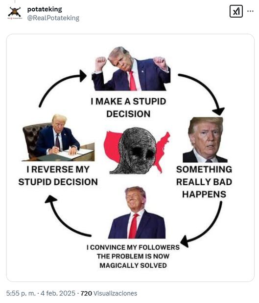 Usuarios americanos se burlaron de la decisión de su presidente. Foto: Redes Sociales