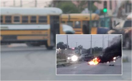 Terror en Matamoros: bajan a alumnos de secundaria de su transporte para usarlo en nuevos bloqueos