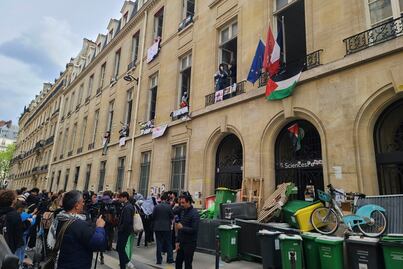 Policía desaloja a manifestantes propalestinos de universidad de élite en París