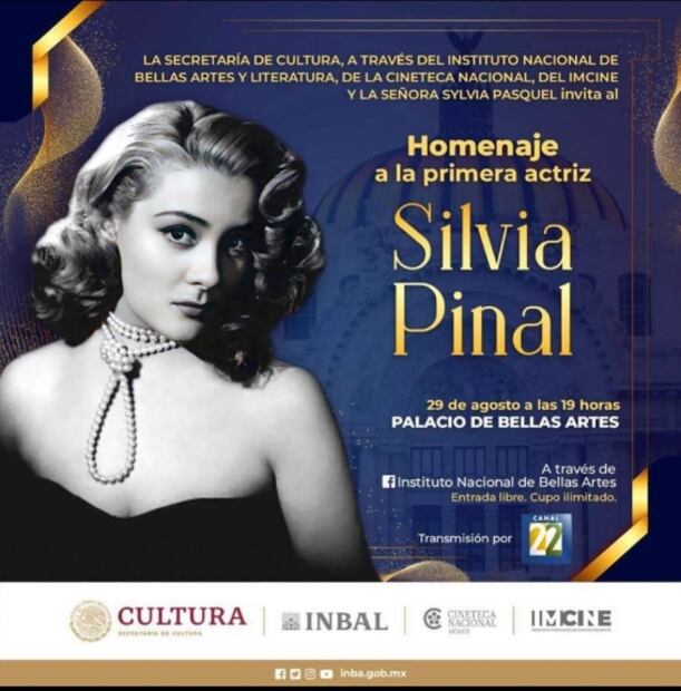 Así será el homenaje que Silvia Pinal recibirá en Bellas Artes