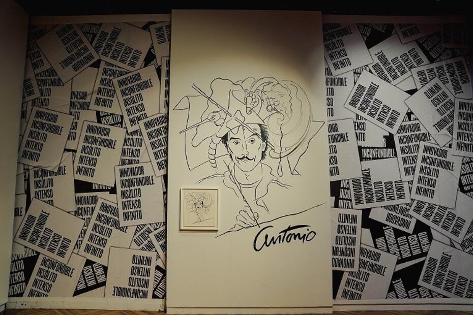 Autorretrato para Missoni de 1983, en la exposición "Antonio. Moda indomable". Foto: Cortesía, The Estate of Antonio Lopez and Juan Ramos.