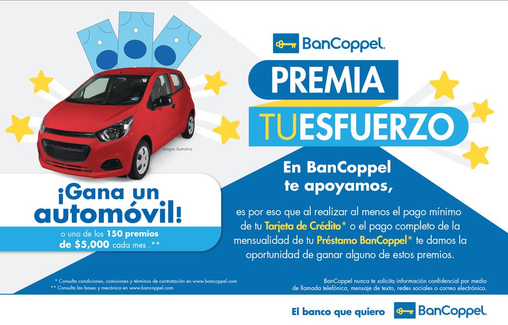 BanCoppel premia tu esfuerzo