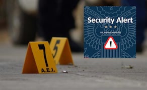 Alerta de seguridad. Foto: Especial