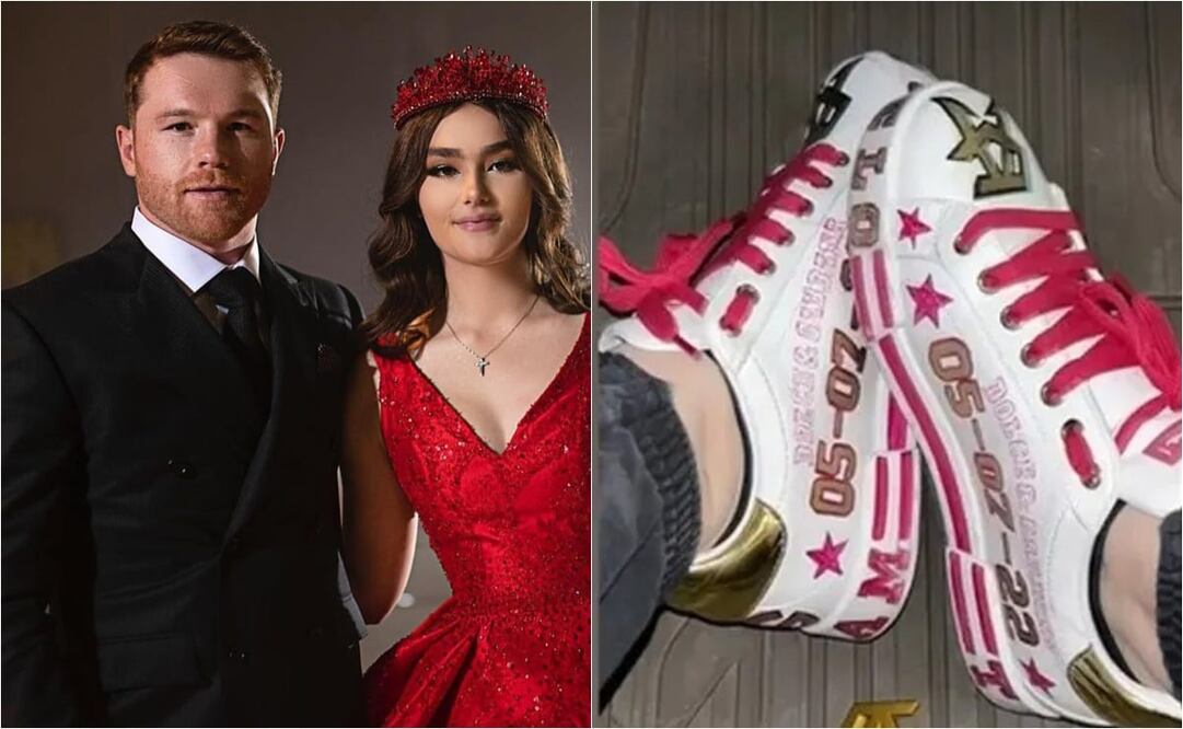 Hija del boxeador compartió su calzado / FOTO: ESPECIAL