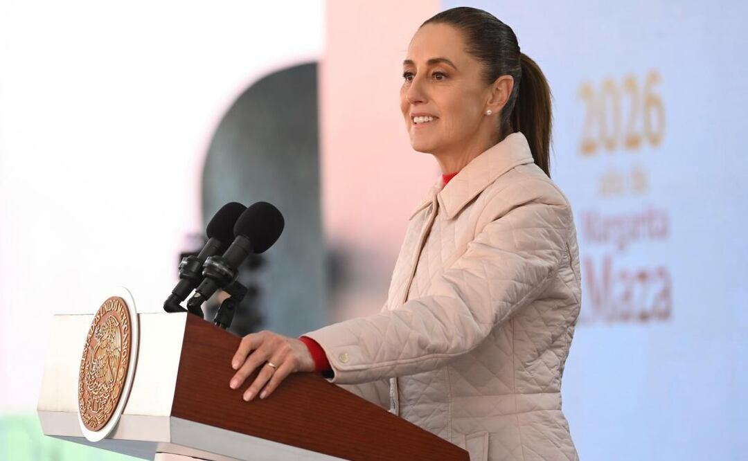 Presidenta Claudia Sheinbaum Pardo durante su conferencia desde Michoacán (05/02/2026). Foto: Cuartoscuro
