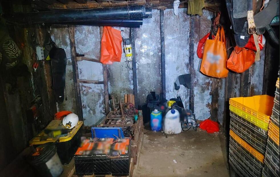 Localizaron un túnel de aproximadamente 600 metros de longitud en Tijuana, que conectaba a México con Estados Unidos y era utilizado para el trasiego de drogas. Foto: especial