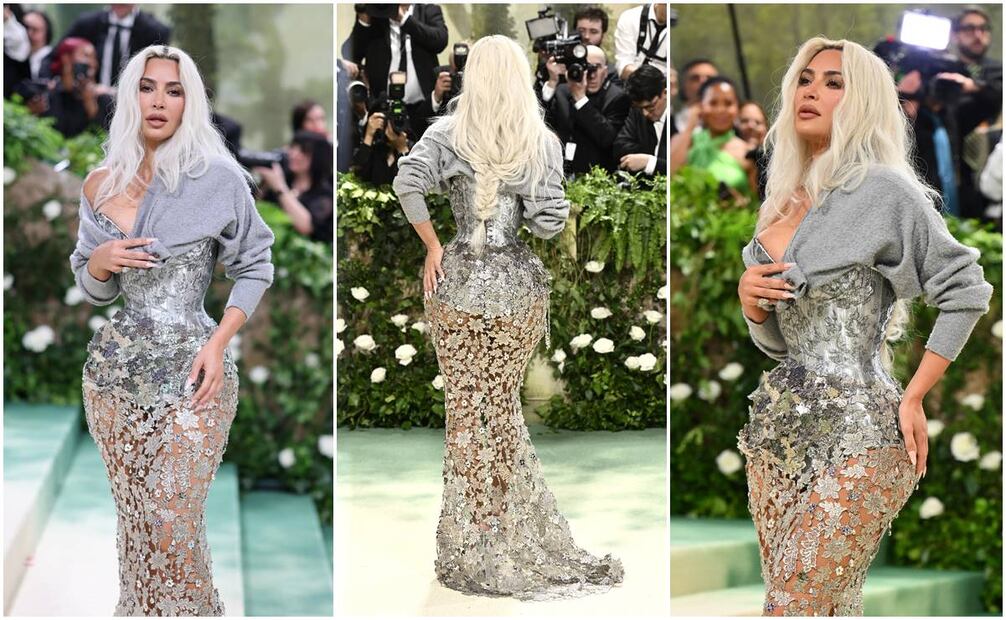 Kim Kardashian asiste a la gala benéfica del Costume Institute del Museo Metropolitano de Arte que celebra la inauguración de la exposición "Bellezas durmientes: Reawakening Fashion". Foto: AFP, EFE.