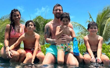 El particular ritual que tiene Lionel Messi al tomar el desayuno con sus hijos y Antonella Roccuzzo