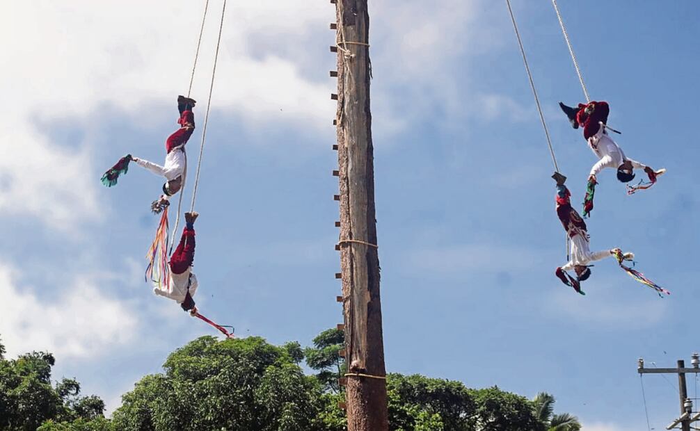 La ceremonia de los voladores fue declarada Patrimonio Cultural Inmaterial de la Humanidad por la UNESCO en 2009. Foto: Omar Contreras / EL UNIVERSAL