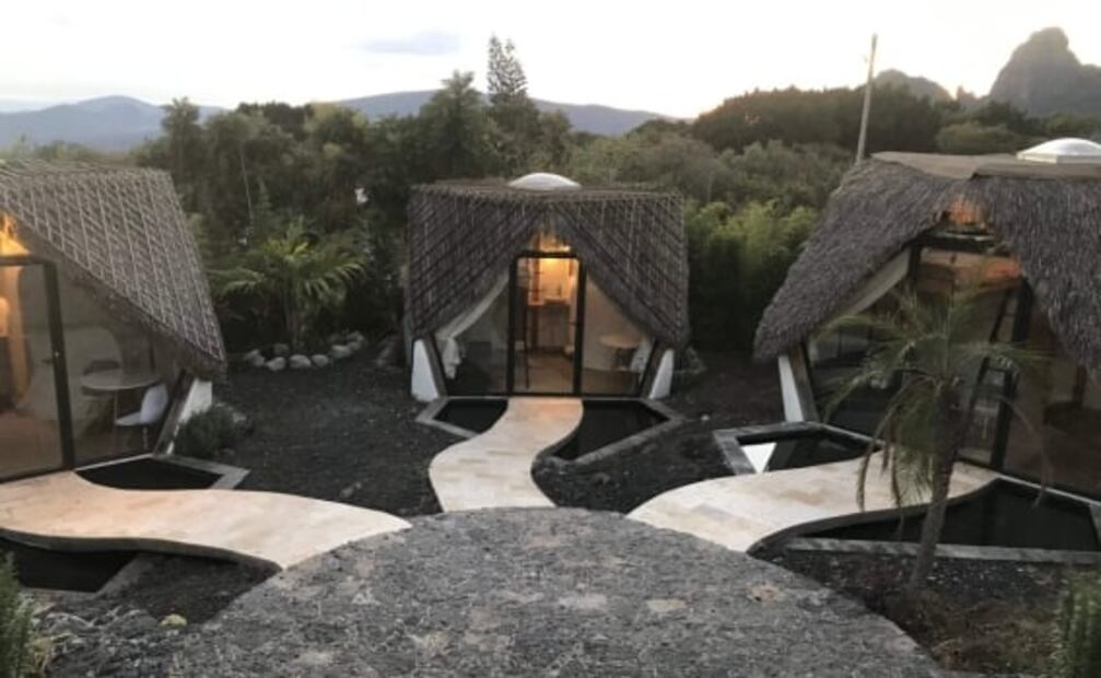 Cuánto cuesta dormir en las cabañas geométricas de Tepoztlán