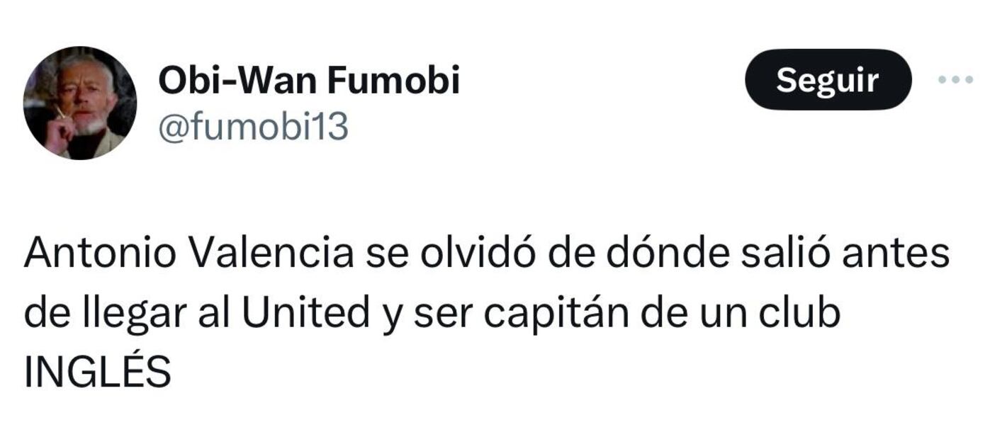 Tweets Antonio Valencia