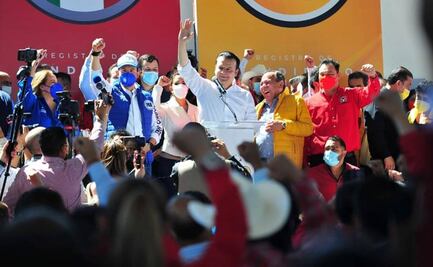 “La alianza es con los duranguenses", asegura Esteban Villegas al registrarse como candidato a gubernatura