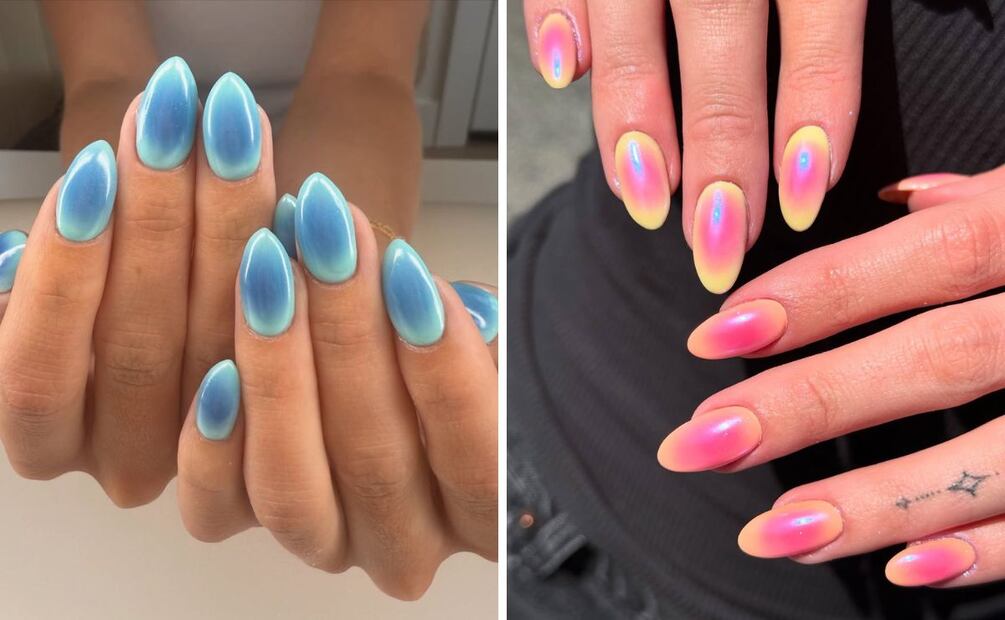 Los esmaltes cromados están en tendencia. Foto: Especial. Instagram @nailswithjennym @han.polished
